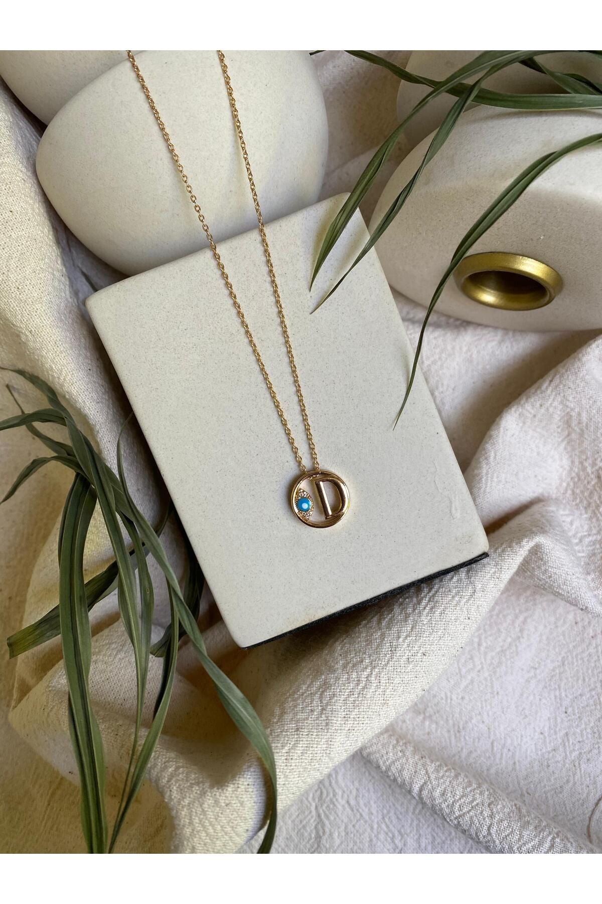 Letter D Gold Color VIP Necklace