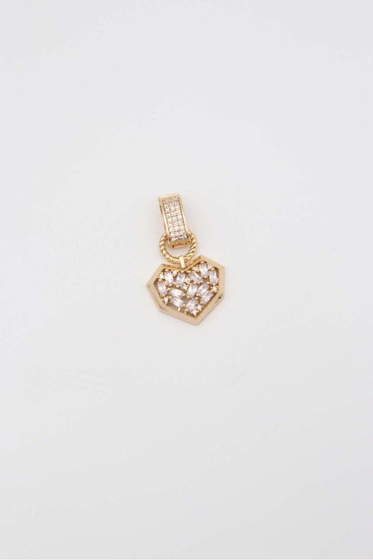 Vip Heart Shaped Zircon Stone Women's Steel Pendant or Charm
